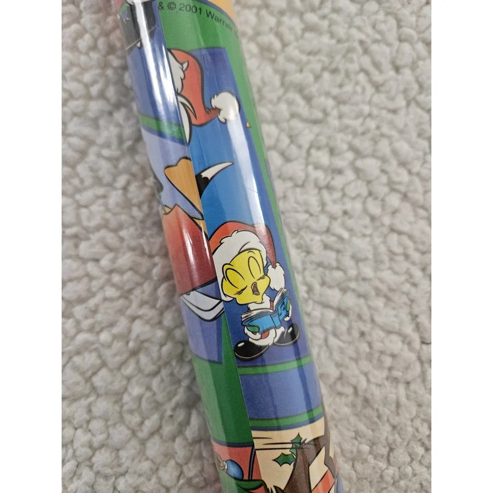 VTG‎ The Finishing Touch Looney Tunes Gift Wrap Roll 24in - 35 Sq Ft New Sealed
